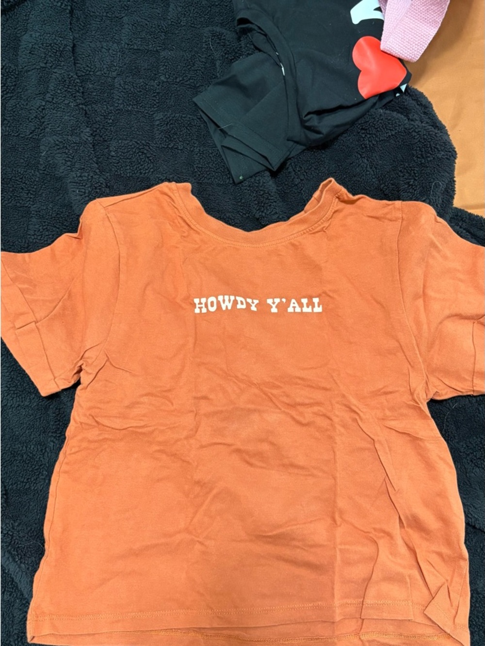Howdy Y'all Orange Graphic Tee